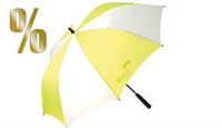Regenschirm, 8 Farbflächen neon-gelb und weiß, Ø 120 cm