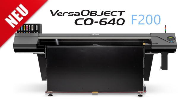 Roland VersaOBJECT CO-640-F200, UV-Flachbettdrucker , Druckbereich max. 1612 x 1500 x 200 mm