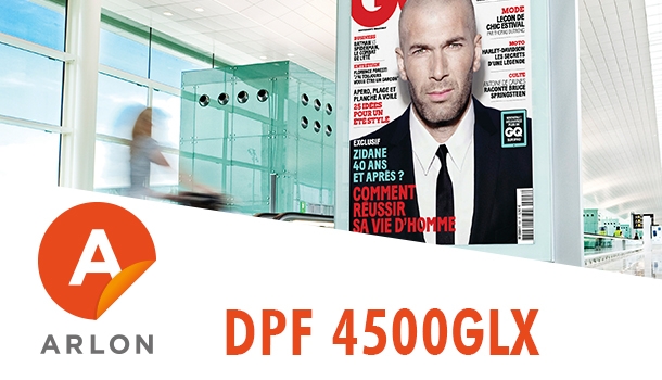 Arlon DPF4500GLX Polymer kalandriert, 75µ, weiß glänzend (122), 1,37 x 1 m, Digitaldruckfolie (Airflow), hellgrauer Kleber