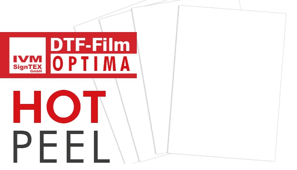 IVM DTF Transferfilm OPTIMA 75 µ, Bogen 40 x 50 cm, Folie zur Transferherstellung über DTG-Drucksysteme EPSON / brother, matt/matt