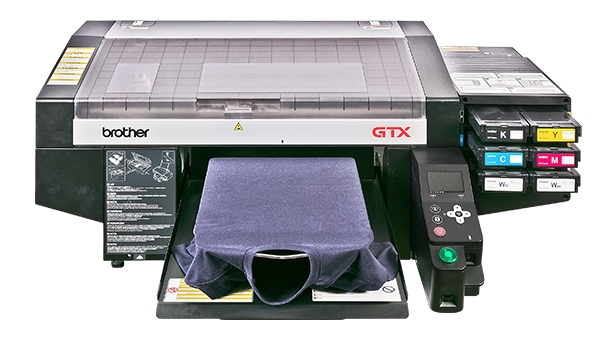 Textildrucker Brother GTX-422, Digital-Direktdrucker (DTG) für helle und dunkle Textilien,