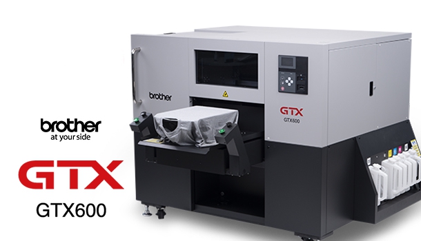 Textildrucker Brother GTX-600, Digital-Direktdrucker (DTG) für helle und dunkle Textilien