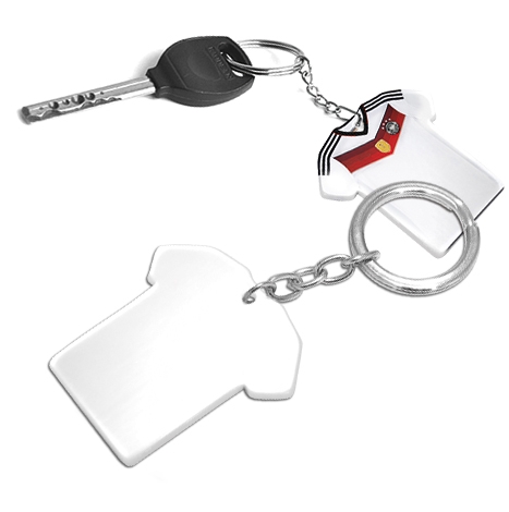 Keychain "T-Shirt", hard Polyester for sublimation printing